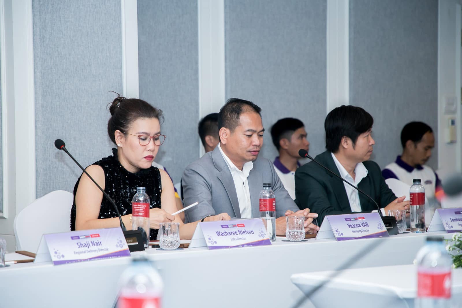 Tech Zone Solution leadership seated with regional partner delegates at a partner conference